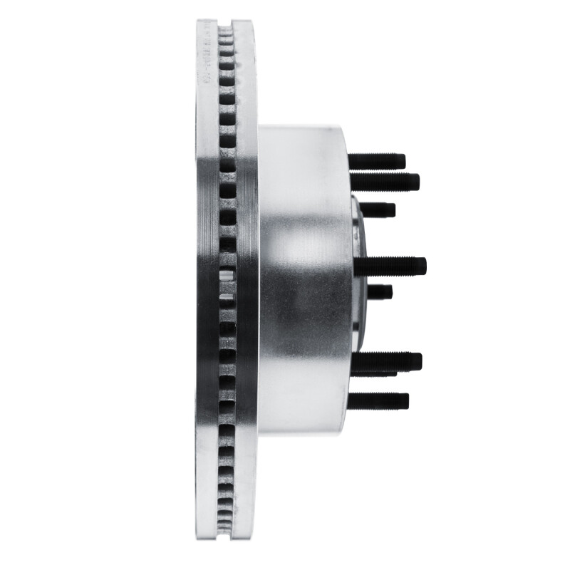 Ford F-350 Super Duty Brake Rotor (1) - Front Right - R1 Concepts - Drilled & Slotted - Silver - `11-`25